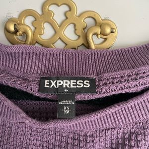 Extra small purple sweater.